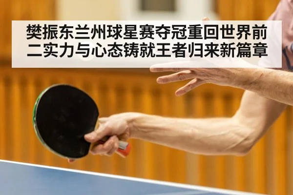 樊振东兰州球星赛夺冠重回世界前二实力与心态铸就王者归来新篇章